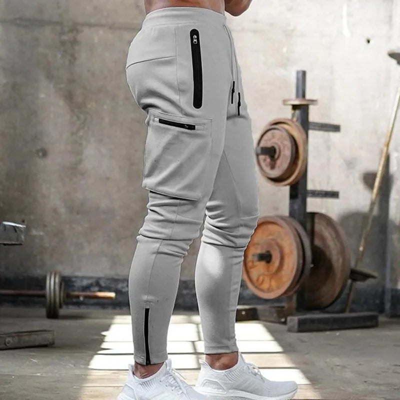 Cargo elasticizzati pantaloni invernale uomo slim tag 46 beige