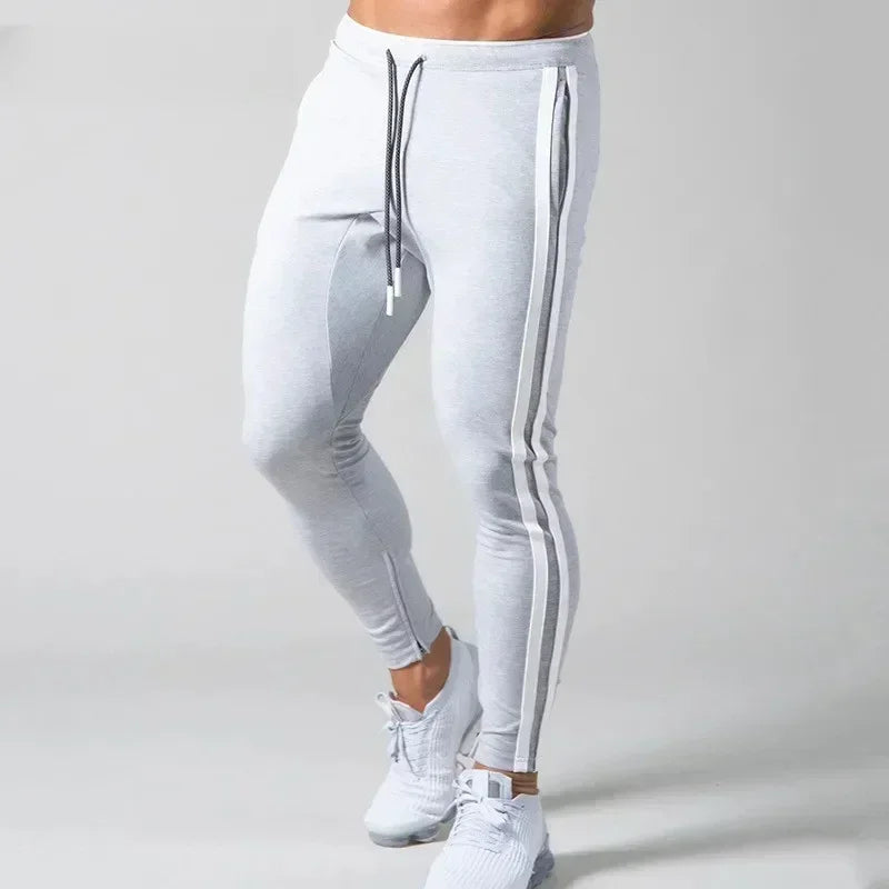 Pantaloni tuta uomo cargo grigio