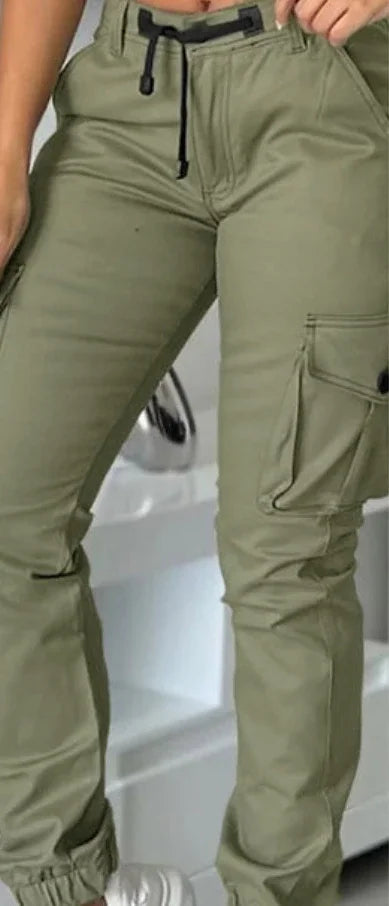 Pantaloni cargo slim fit da donna