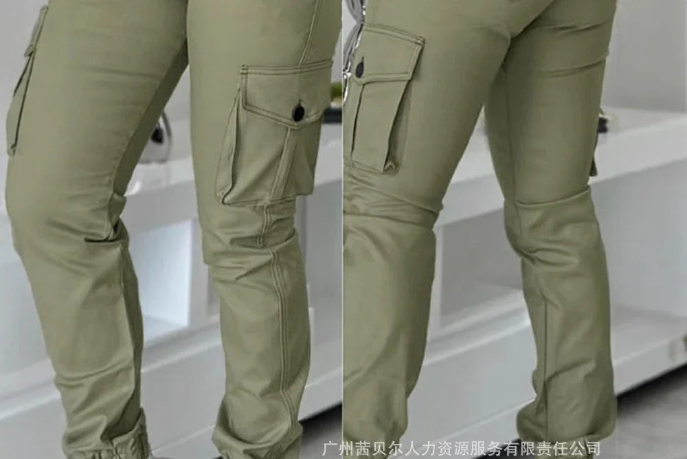 Pantaloni cargo slim fit da donna