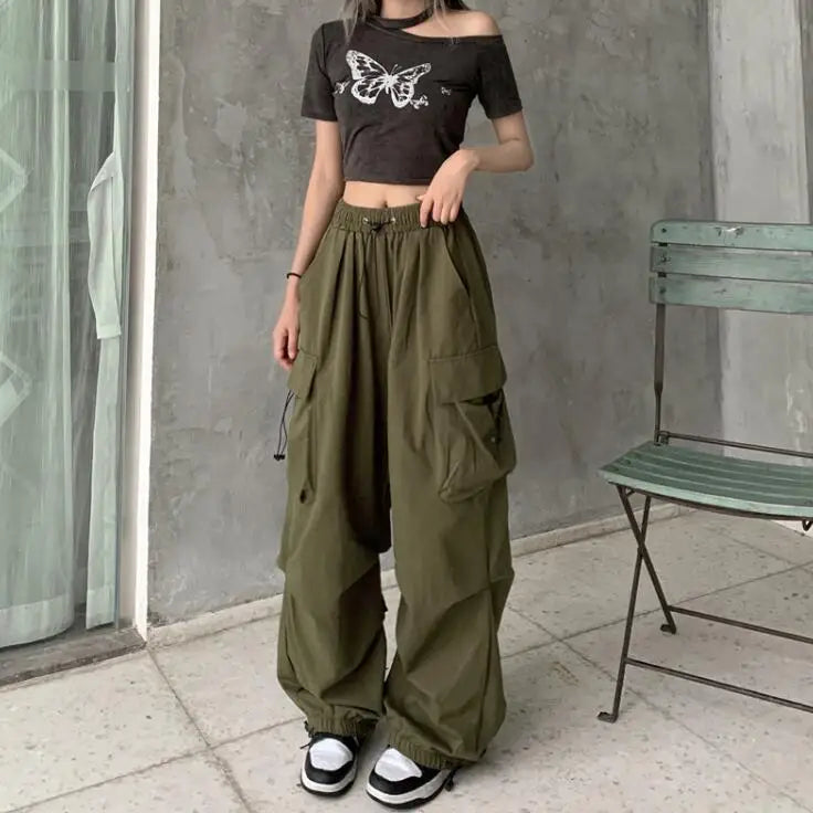 Pantaloni cargo grandi da donna