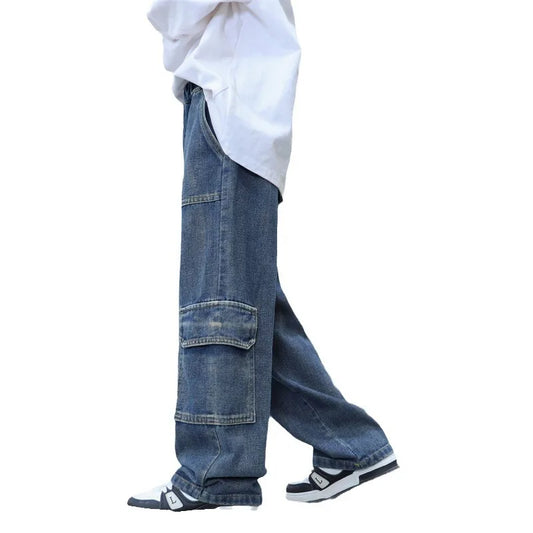 Pantaloni cargo 16 anni ragazzo vista laterale