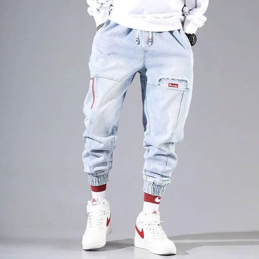 Pantaloni cargo blu