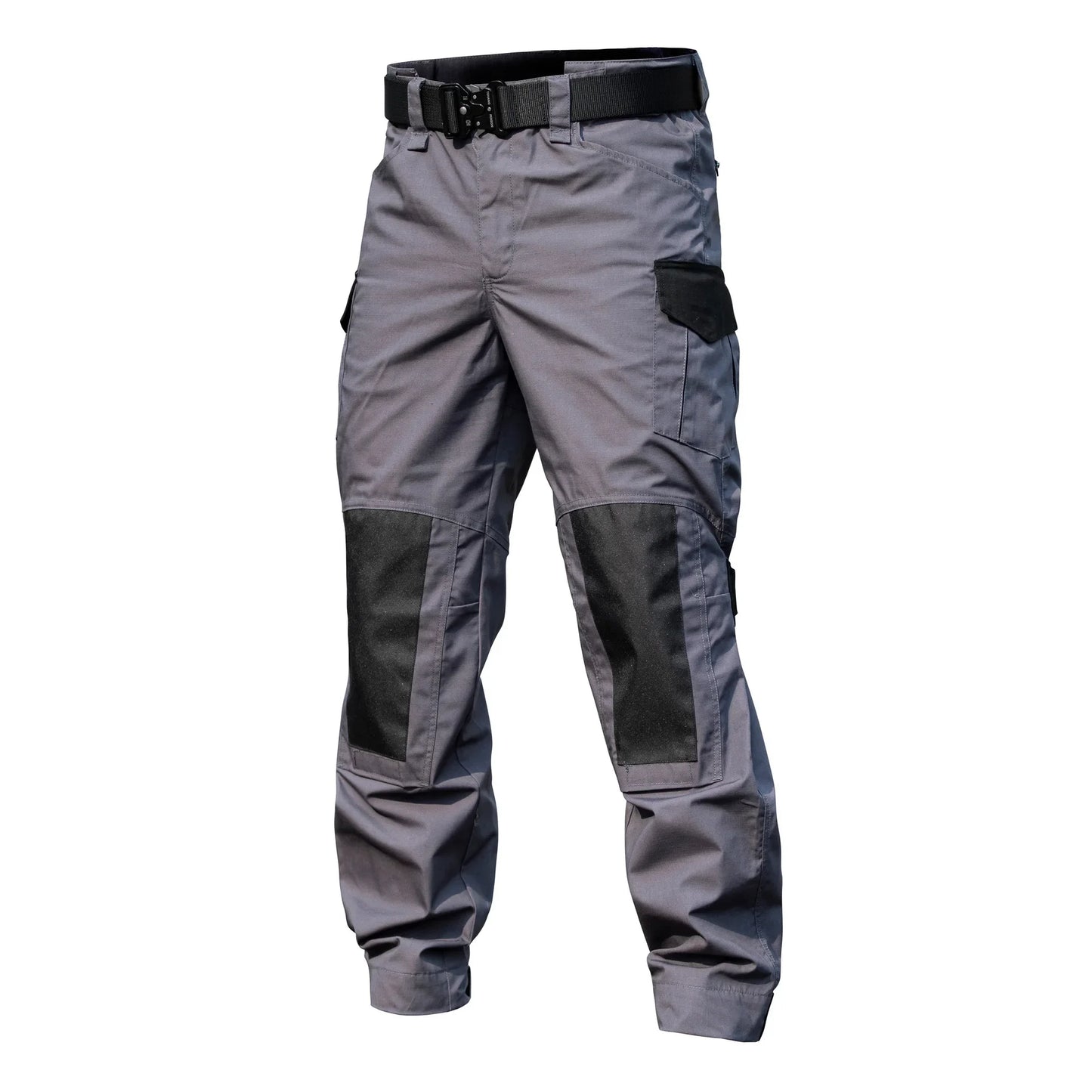 Pantaloni cargo da moto colore grigio