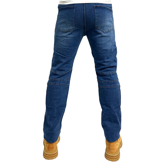 Pantaloni cargo da moto da uomo vista posteriore