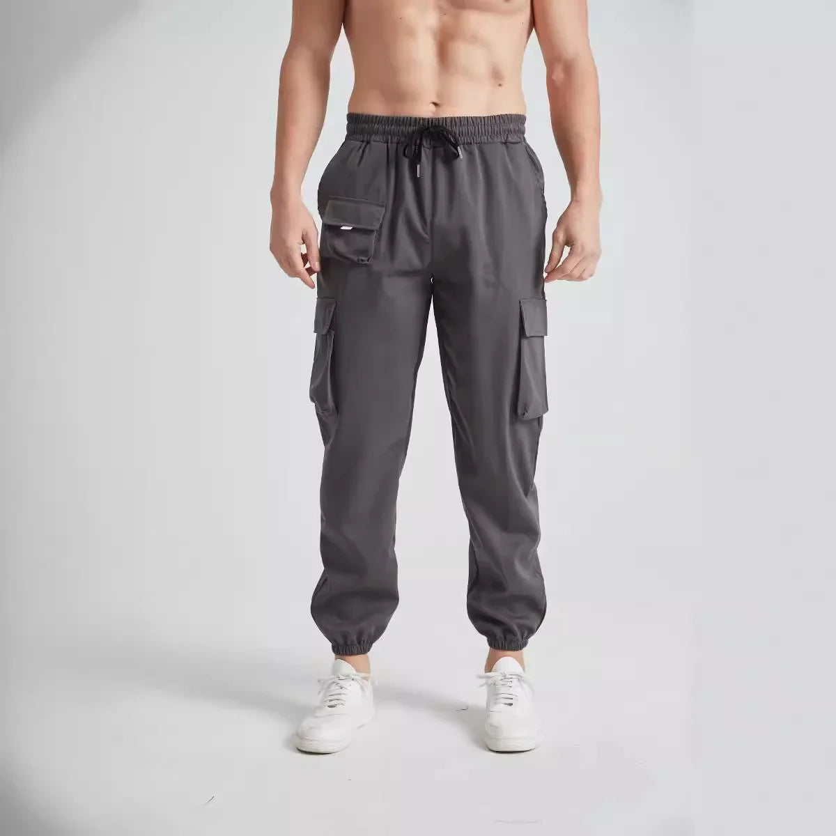 Pantaloni cargo impermeabili grigio