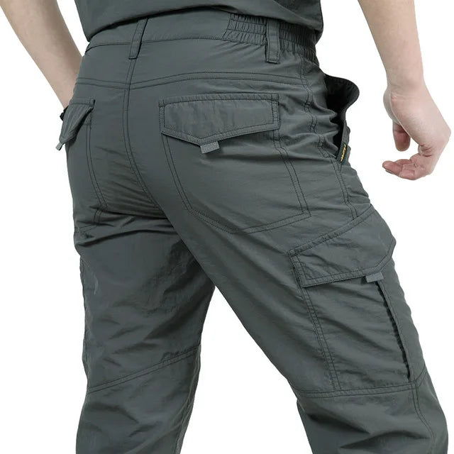 Pantaloni cargo leggeri grigio