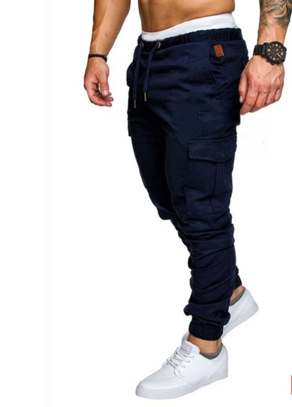 Pantaloni cargo per ragazzi colore blu scuro