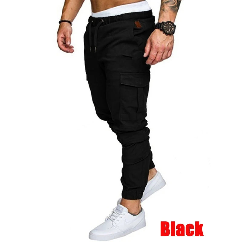 Pantaloni cargo per ragazzi colore nero
