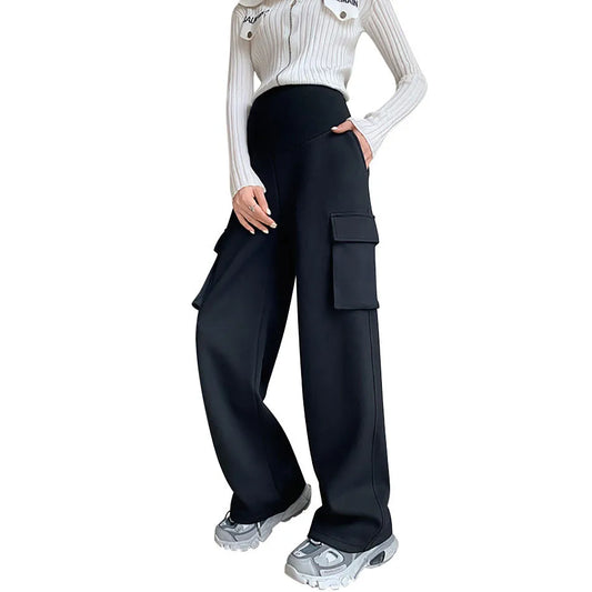 Pantaloni cargo premaman nero