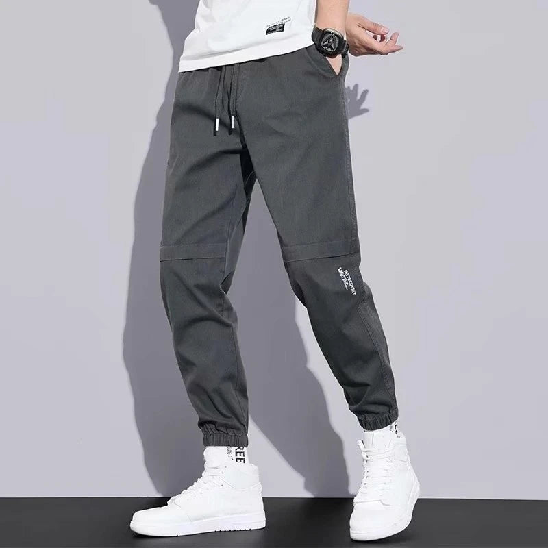 Pantaloni cargo senza tasche grigio scuro