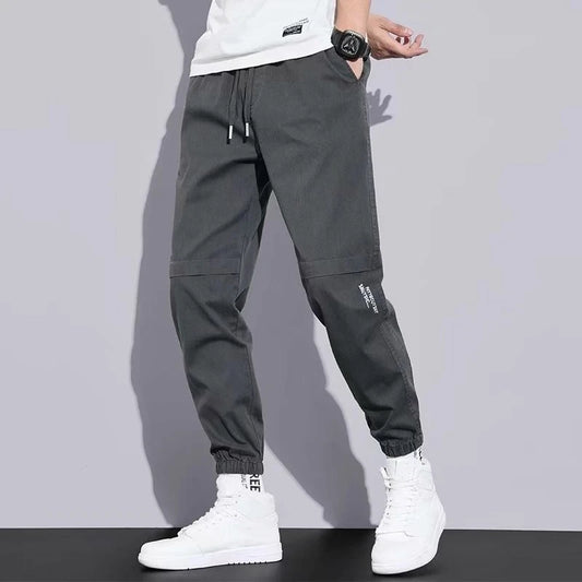 Pantaloni cargo senza tasche grigio scuro