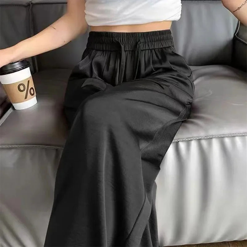 Pantaloni cargo seta