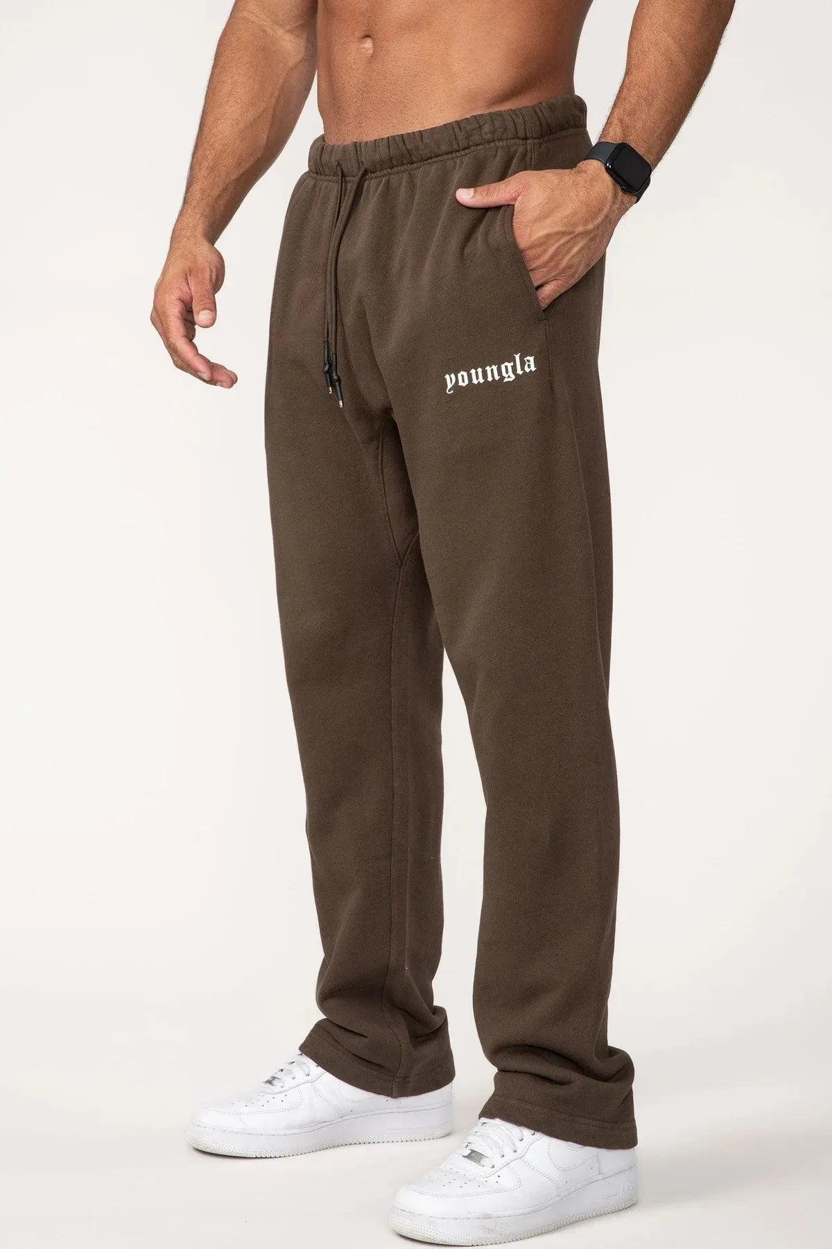 Pantaloni cargo sportivi marrone