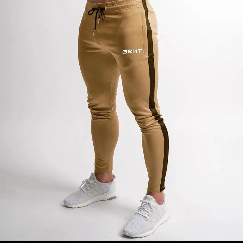 Pantaloni cargo stretti uomo marrone