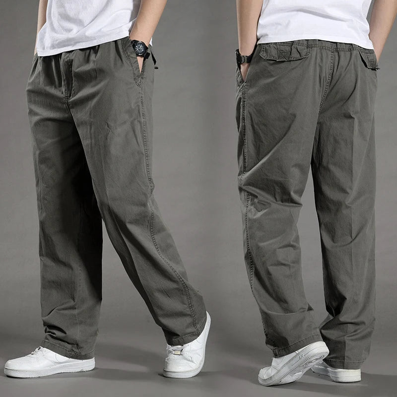 Pantaloni cargo subdued grigio scuro
