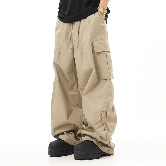 Pantaloni cargo tessuto khaki