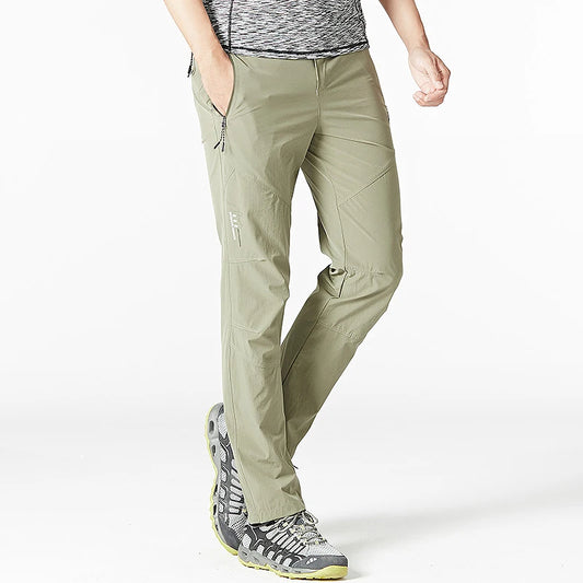 Pantaloni cargo trekking da uomo beige