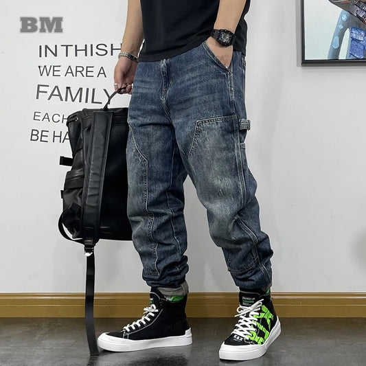 Pantaloni cargo uomo con polsino