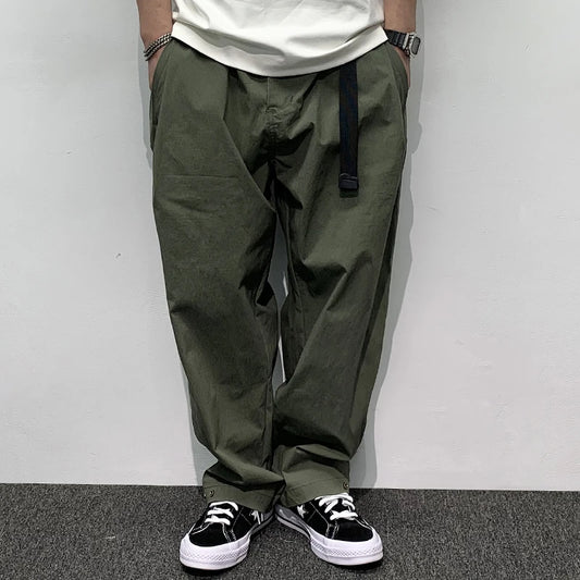 Pantaloni cargo uomo gamba larga