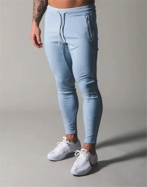 Pantaloni da jogging cargo da uomo colore azzurro