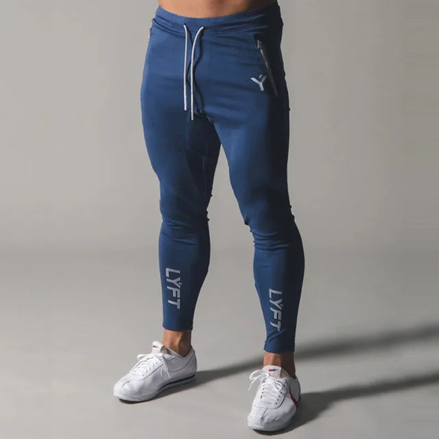 Pantaloni da jogging cargo da uomo colore blu scuro