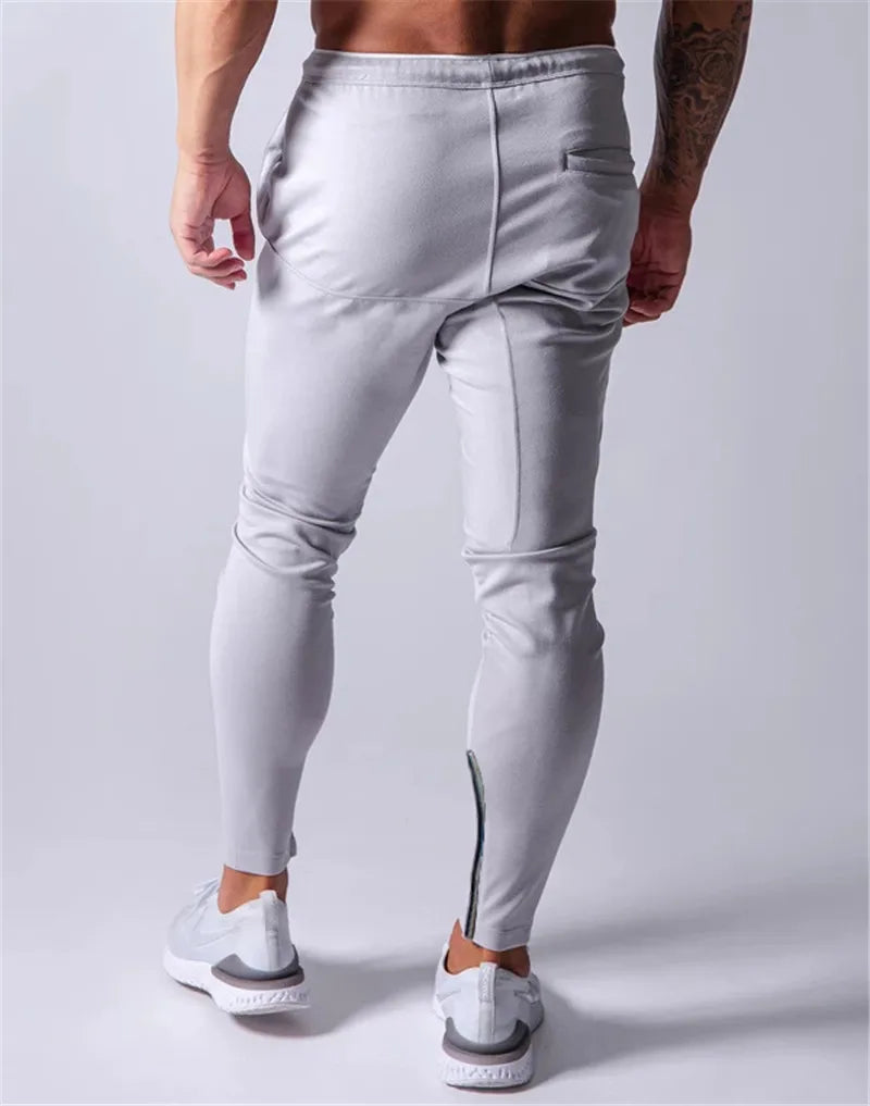 Pantaloni da jogging cargo da uomo colore grigio vista posteriore