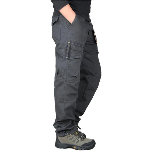 Pantaloni da lavoro cargo  uomo grigio