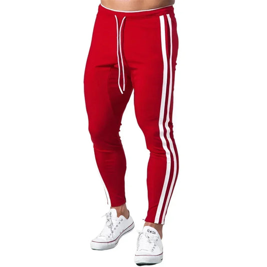 Pantaloni tuta uomo cargo rosso