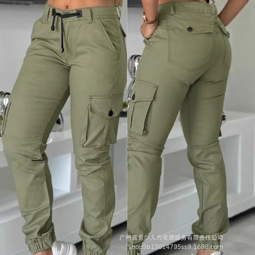 Pantaloni cargo slim fit da donna
