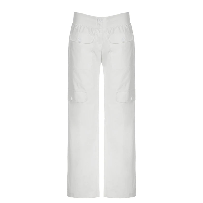 Pantaloni cargo blanchi