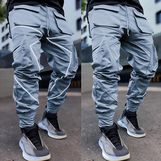Pantaloni cargo reflective