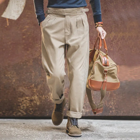 Pantaloni cargo panna