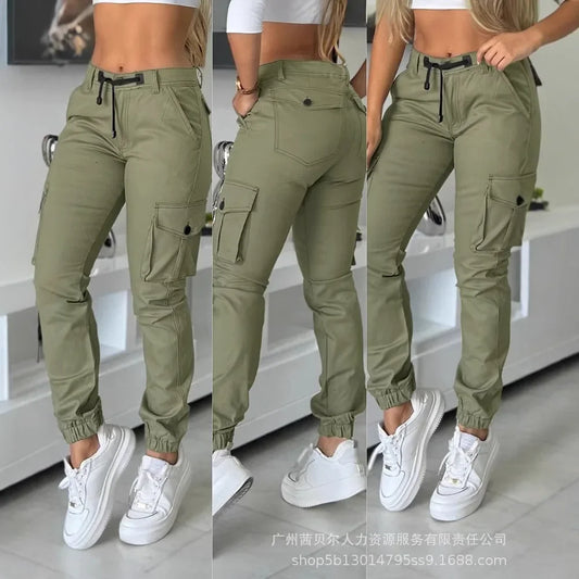 Pantaloni cargo slim fit da donna