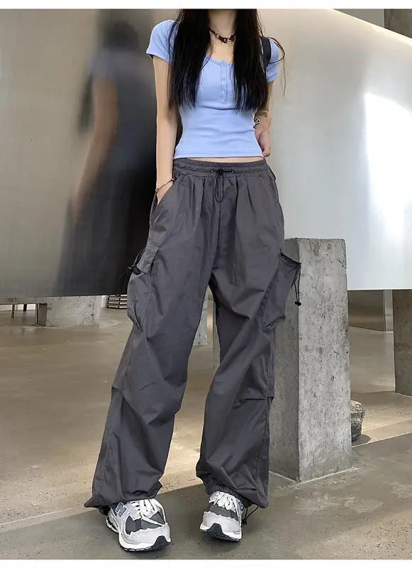 Pantaloni cargo grandi da donna